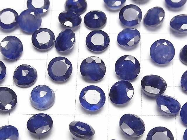 【動画】宝石質ブルーサファイアAAA- ルース ラウンドファセットカット8×8mm 1粒 サムネイル3