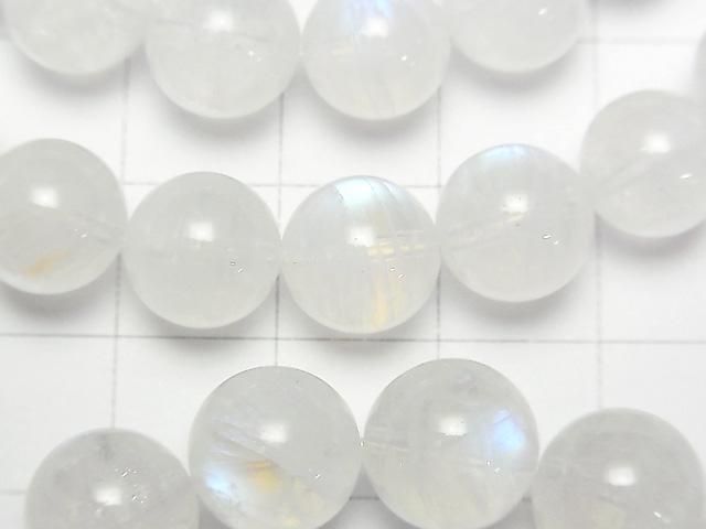 【動画】レインボームーンストーンAAA- ラウンド10mm 1連(ブレス) サムネイル2