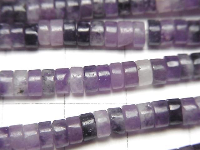 【動画】レピドライトAA+ ロンデル(ヘイシ)4×4×2mm 1連(約35cm) サムネイル2