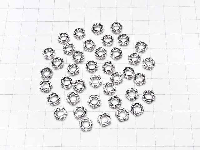 【動画】メタルパーツ ロンデル8×8×3mm シルバーカラー(CZ付) 2個 サムネイル4