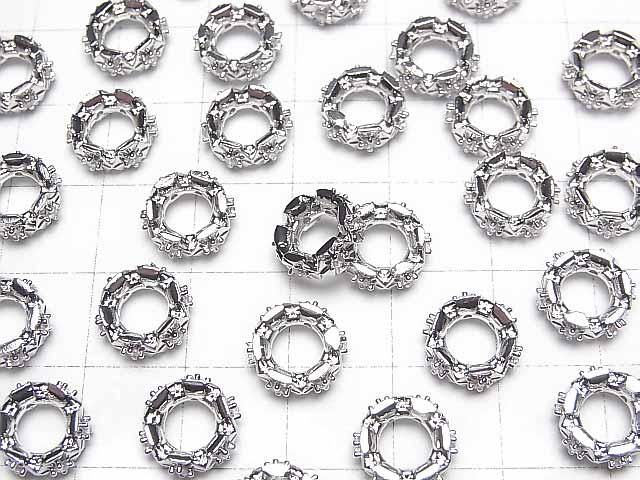 【動画】メタルパーツ ロンデル10×10×4mm シルバーカラー(CZ付) 2個 サムネイル3