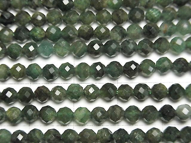 【動画】【素晴らしい輝き】グリーンマイカインクォーツAA+ ラウンドカット4mm 1連(約37cm) サムネイル2