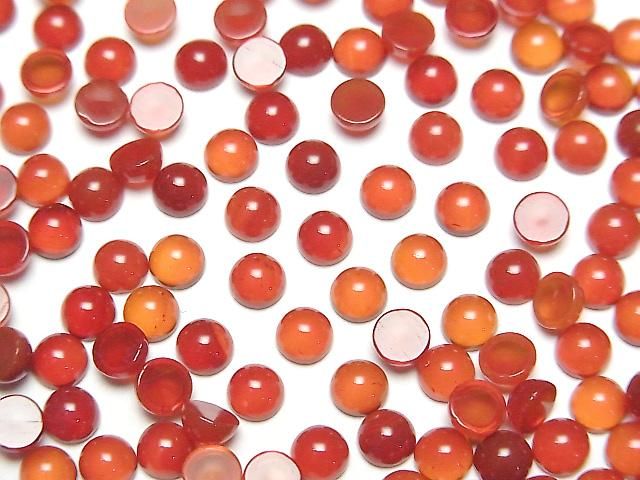 【動画】レッドアゲートAAA ラウンド カボション4×4mm 10個の画像