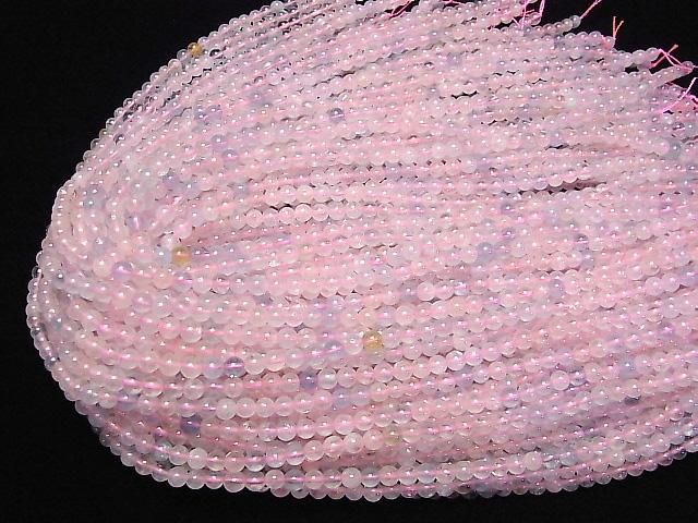 【動画】ベリルミックス(マルチカラーアクアマリン)AAA- ラウンド4.5mm 1連(約37cm) サムネイル4