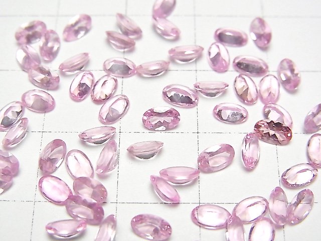 【動画】宝石質ピンクスピネルAAA　ルース　オーバルファセットカット5×3mm　1粒 サムネイル3