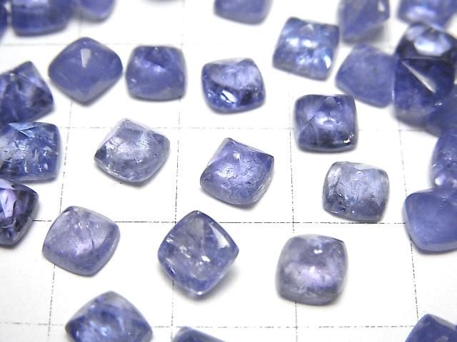 【動画】宝石質タンザナイトAAA- シュガーローフカット6×6mm 2個 サムネイル2