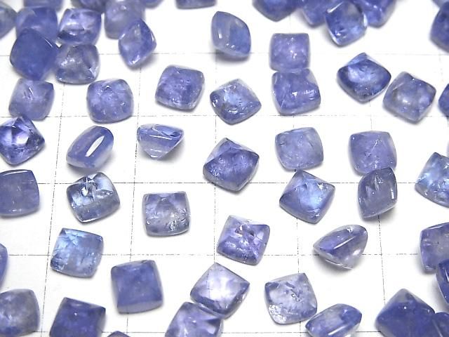 【動画】宝石質タンザナイトAAA- シュガーローフカット6×6mm 2個 サムネイル4