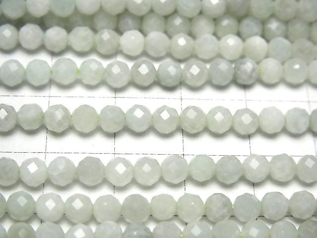 【動画】【素晴らしい輝き】ビルマ翡翠(ジェイダイト)AA+ ラウンドカット4mm 1連(約36cm) サムネイル2
