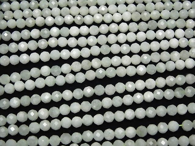 【動画】【素晴らしい輝き】ビルマ翡翠(ジェイダイト)AA+ ラウンドカット4mm 1連(約36cm) サムネイル3