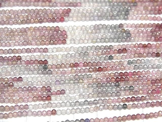 【動画】【素晴らしい輝き】宝石質マルチカラースピネルAAA 極小ラウンドカット2mm 半連/1連(約30cm) サムネイル3