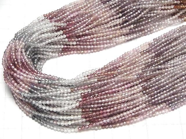 【動画】【素晴らしい輝き】宝石質マルチカラースピネルAAA 極小ラウンドカット2mm 半連/1連(約30cm) サムネイル4