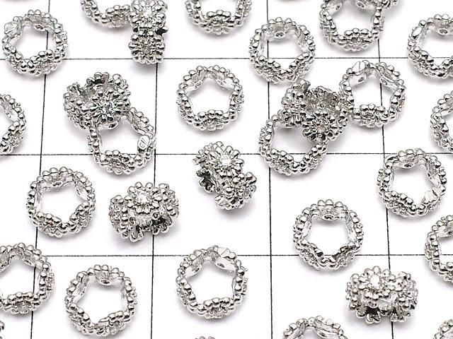 【動画】メタルパーツ ロンデル6×6×3mm シルバーカラー(CZ付) 2個 サムネイル3