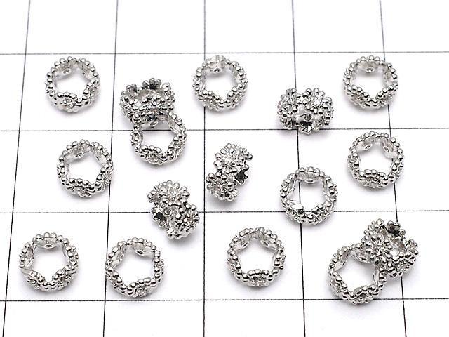 【動画】メタルパーツ ロンデル6×6×3mm シルバーカラー(CZ付) 2個 サムネイル4