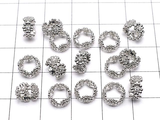 【動画】メタルパーツ ロンデル8×8×4mm シルバーカラー(CZ付) 2個 サムネイル4