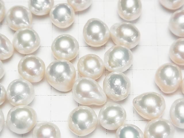 【動画】【粒売り】淡水真珠AA+ ルース ポテト~バロック10~13mm ホワイト 3粒 サムネイル2