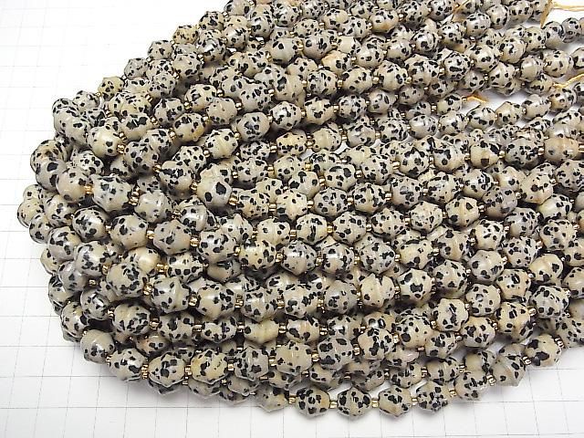 【動画】ダルメシアンジャスパー 鈴10mm 1連(約37cm) サムネイル4