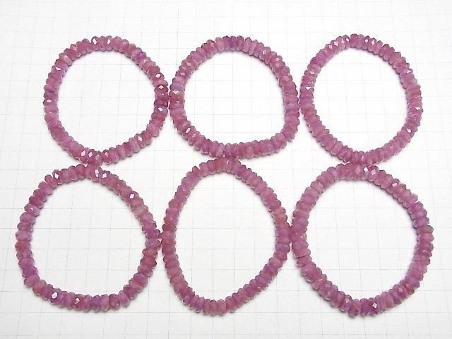 【動画】ルビーAA++ ボタンカット8×8×3mm 1連(ブレス) サムネイル4