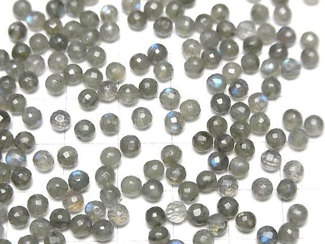 【動画】宝石質ラブラドライトAAA 片穴ラウンドカット4mm 10粒 サムネイル4