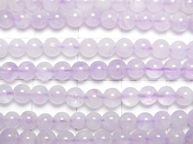 【動画】ラベンダーアメジストAA ラウンド4mm 1連(約37cm) サムネイル2