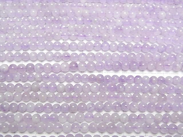 【動画】ラベンダーアメジストAA ラウンド4mm 1連(約37cm) サムネイル3