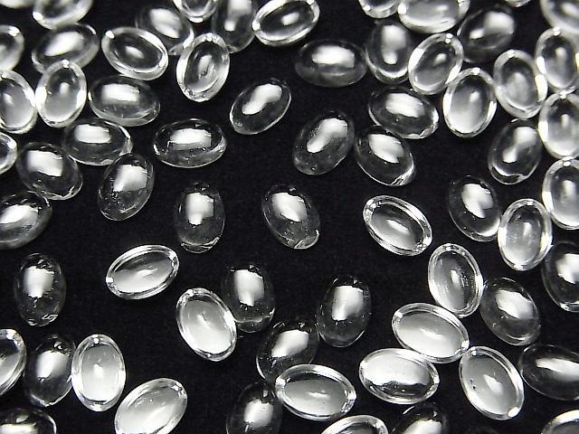 【動画】クリスタル オーバル カボション6×4mm 10個の画像