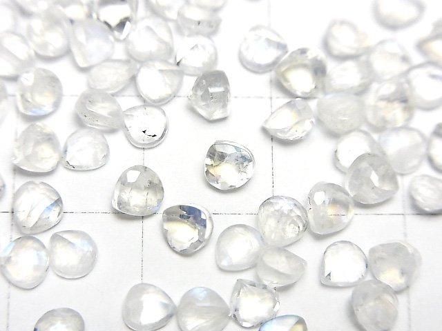 【動画】宝石質レインボームーンストーンAAA ルース マロンファセットカット4×4mm 5粒 サムネイル2