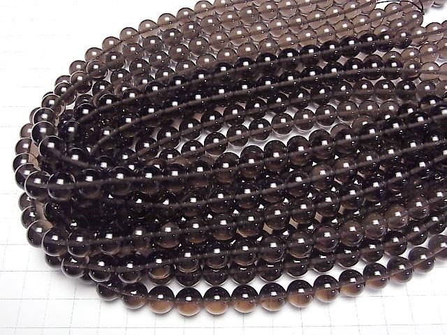 【動画】メキシコ産ブラックアイスオブシディアンAAA ラウンド10mm 1連(約37cm) サムネイル4