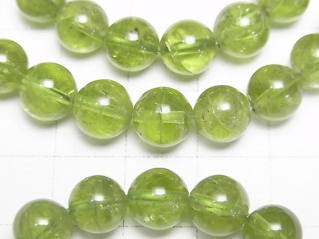 【動画】ペリドットAA++ ラウンド8mm 1連(ブレス) サムネイル2