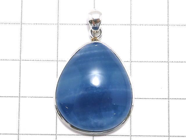 【動画】【1点もの】天然ブルーカルサイトAAA ペンダントトップ SILVER925製 NO.7 サムネイル2