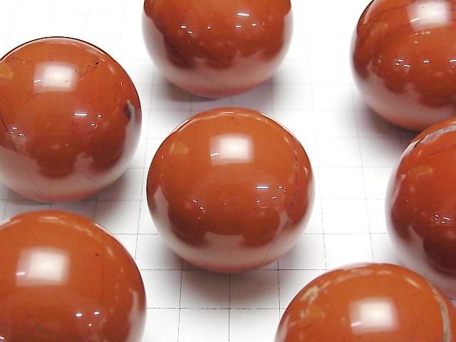 【動画】レッドジャスパー スフィア・ラウンド34~37mm 1個 サムネイル3