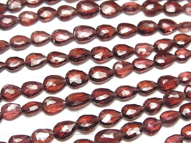 【動画】宝石質モザンビークガーネットAA++ 縦穴ペアシェイプカット 1連(約18cm) サムネイル3