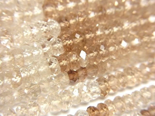 【動画】宝石質ブラウントパーズAAA ボタンカット 1連(約29cm)の画像
