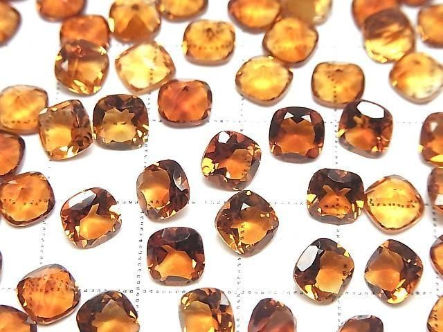 【動画】宝石質マデイラシトリンAAA ルース スクエアファセットカット6×6mm 2粒 サムネイル3