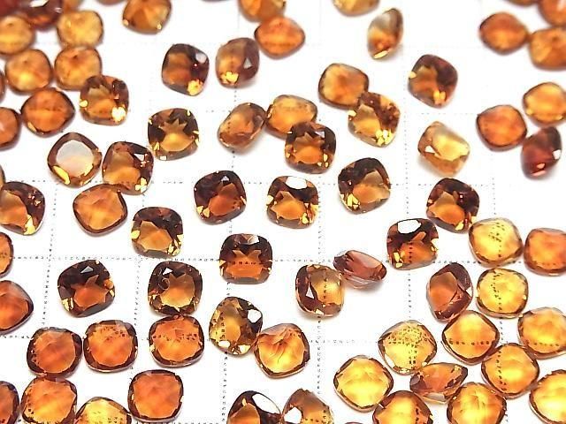 【動画】宝石質マデイラシトリンAAA ルース スクエアファセットカット6×6mm 2粒 サムネイル4