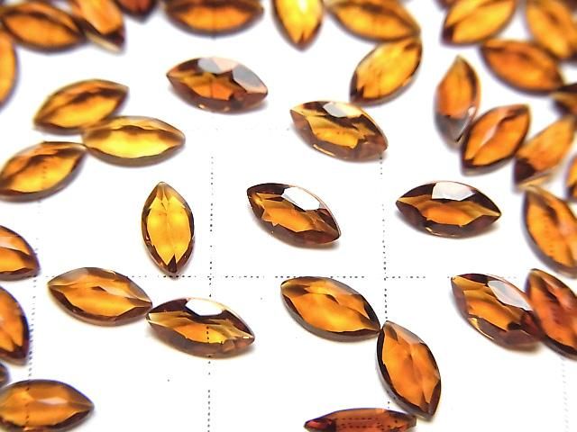 【動画】宝石質マデイラシトリンAAA ルース マーキスファセットカット6×3mm 10粒 サムネイル2