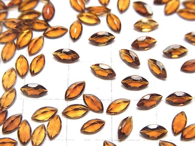 【動画】宝石質マデイラシトリンAAA ルース マーキスファセットカット6×3mm 10粒 サムネイル4