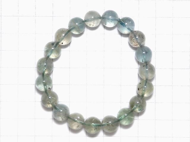 【動画】【1点もの】宝石質グリーンサンストーン ラウンド10mm 1連(ブレス) NO.11 サムネイル2