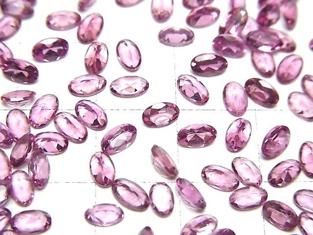 【動画】宝石質マラヤガーネットAAA ルース オーバルファセットカット5×3mm 3粒 サムネイル3