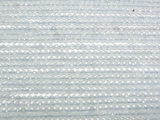 【動画】【素晴らしい輝き】アクアマリンAA++ ラウンドカット4mm 1連(約37cm) サムネイル3