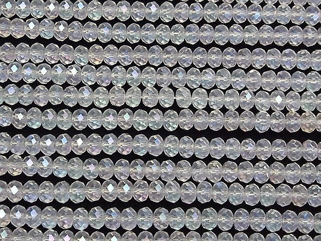 【動画】【素晴らしい輝き】アクアクリスタル ボタンカット6×6×4mm 半連/1連(約36cm) サムネイル3