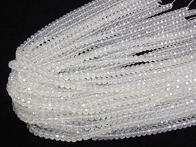 【動画】【素晴らしい輝き】アクアクリスタル ボタンカット6×6×4mm 半連/1連(約36cm) サムネイル4