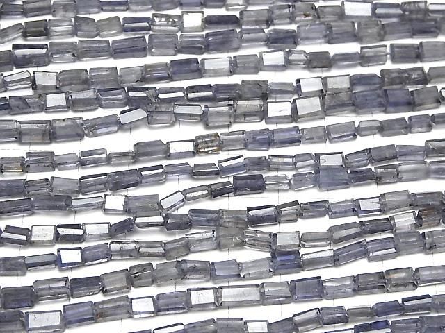 【動画】アイオライトAA レクタングルカット 【ライトカラー】 1連(約34cm) サムネイル4