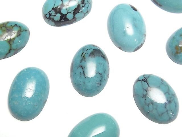 【動画】ターコイズAAA- オーバル カボション18×13mm 1個の画像
