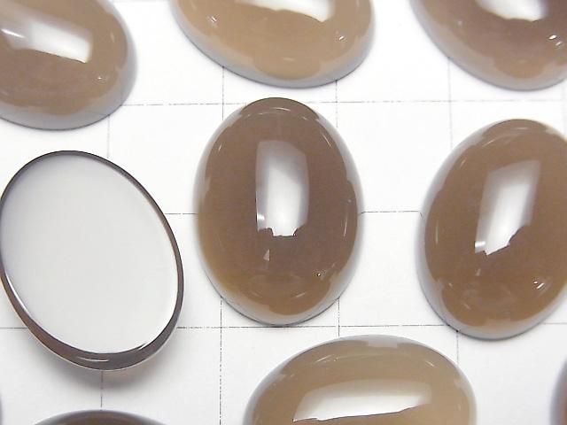 【動画】グレーオニキスAAA オーバル カボション20×15mm 2個 サムネイル2