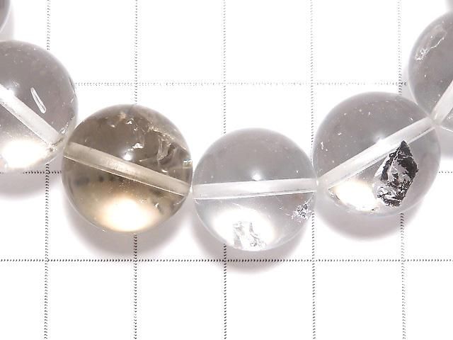 【動画】【1点もの】水入りクリスタル ラウンド14mm 1連(ブレス) NO.1 サムネイル3