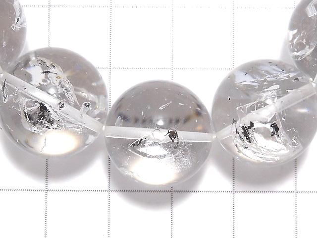 【動画】【1点もの】水入りクリスタル ラウンド16.5mm 1連(ブレス) NO.2 サムネイル3