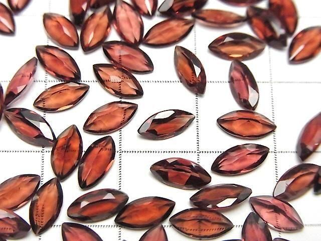 【動画】宝石質ロードライトガーネットAAA ルース マーキスファセットカット8×4mm 5粒 サムネイル2
