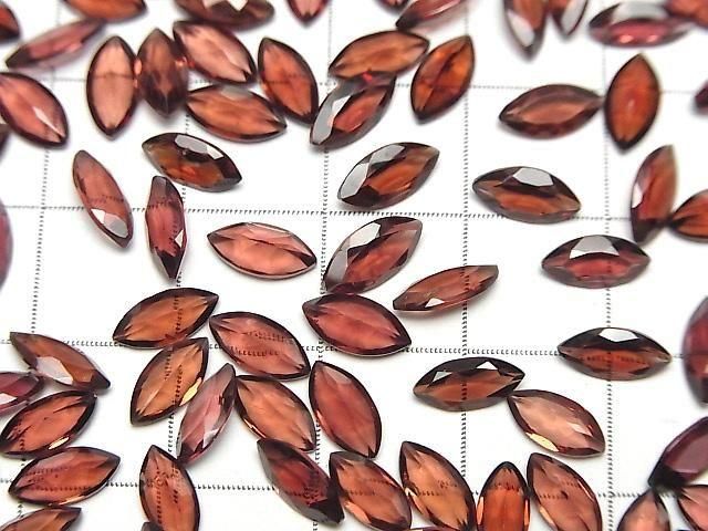 【動画】宝石質ロードライトガーネットAAA ルース マーキスファセットカット8×4mm 5粒 サムネイル3