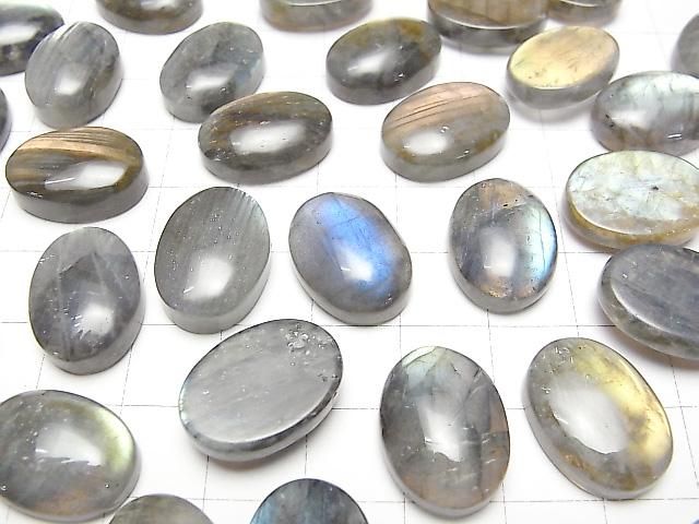 【動画】ラブラドライトAA++ オーバル カボション18×13mm 2個 サムネイル3