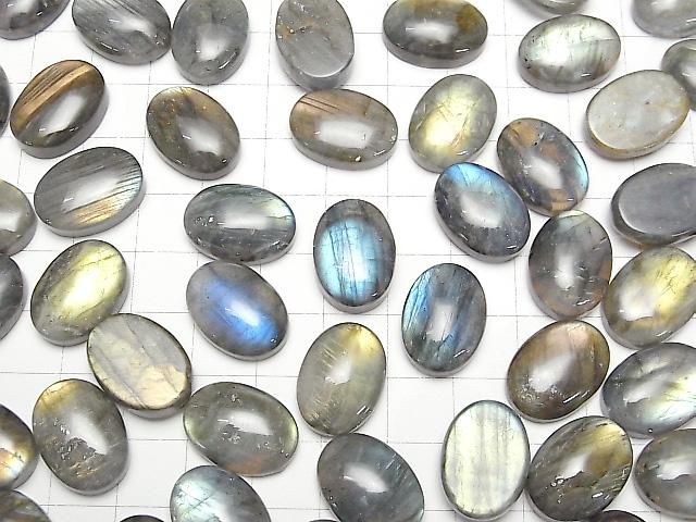 【動画】ラブラドライトAA++ オーバル カボション18×13mm 2個 サムネイル4